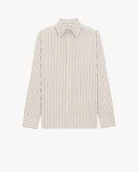 CASSANDRE shirt striped cotton poplin