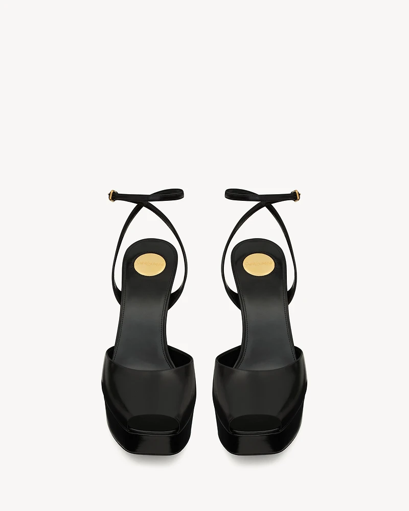 LA SCANDALE platform sandals smooth leather
