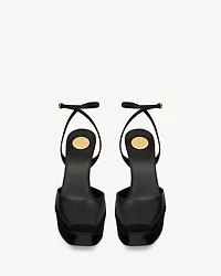 LA SCANDALE platform sandals smooth leather