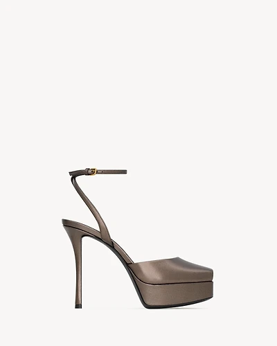 LA SCANDALE platform sandals metallic leather