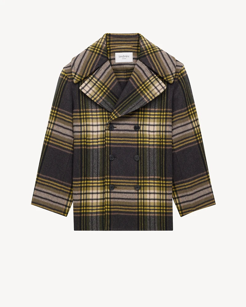 peacoat wool tartan