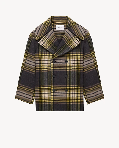 peacoat wool tartan