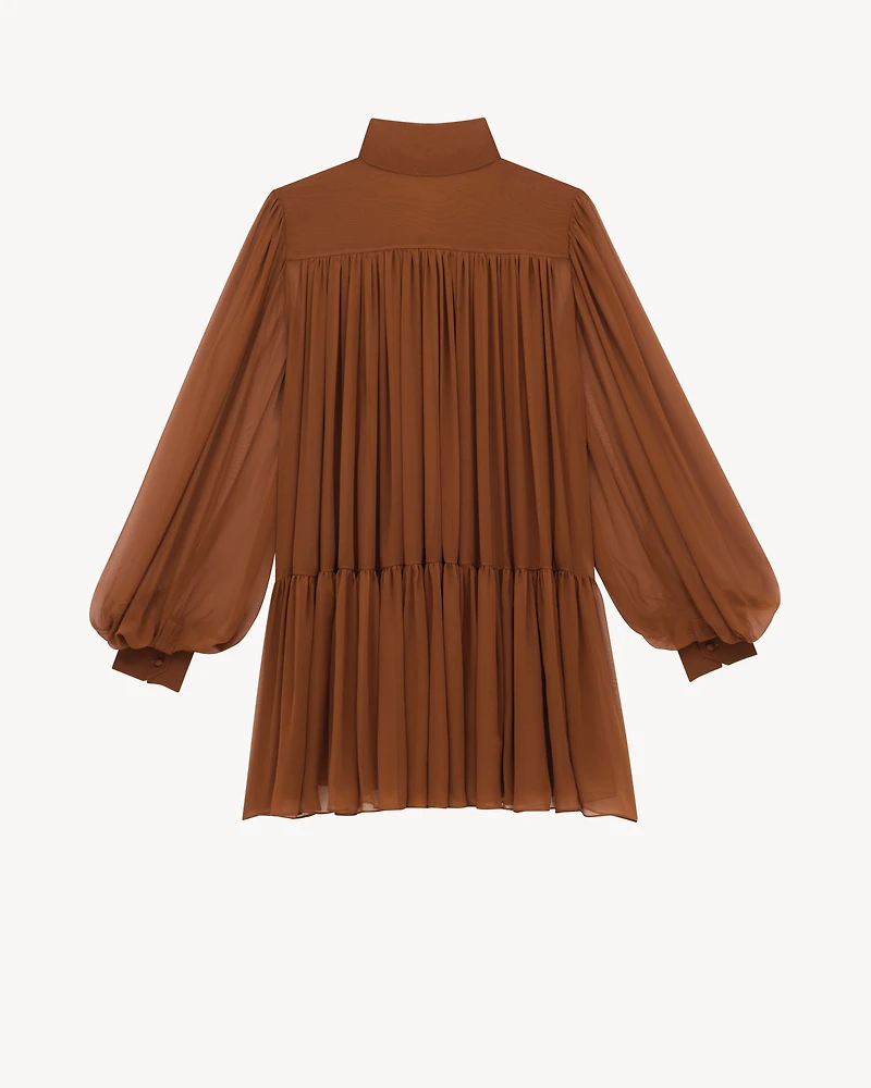 lavallière dress silk crepe muslin