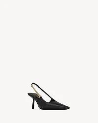 BLAKE slingback pumps crocodile-embossed leather