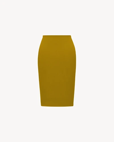 pencil skirt satin