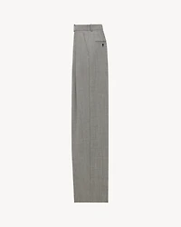 wide-leg pants wool twill