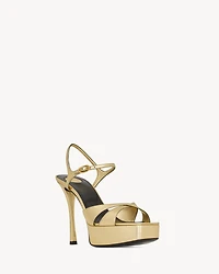 DEBBIE platform sandals metallic leather