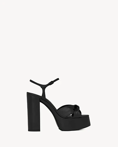 BIANCA Platform sandals smooth leather