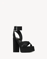 BIANCA platform sandals satin crepe