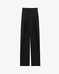 wide-leg pants wool canvas