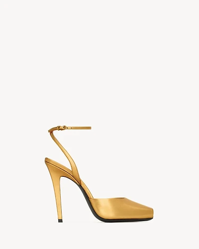 LA SCANDALE sandals metallic leather