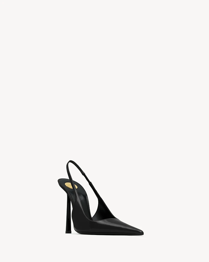 VENDOME slingback pumps glazed leather