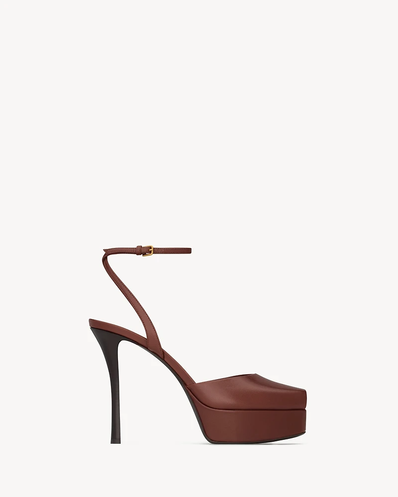 LA SCANDALE platform sandals smooth leather
