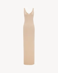 long dress lurex knit