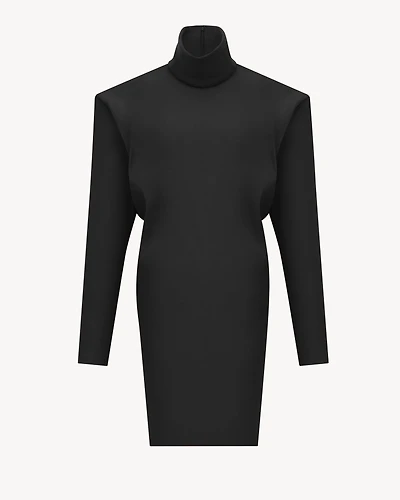 boxy dress stretch silk