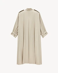 cape trench coat cotton twill