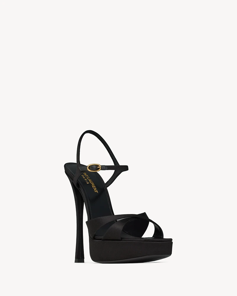 DEBBIE platform sandals satin crepe
