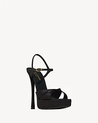 DEBBIE platform sandals satin crepe