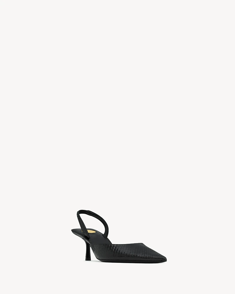 MISTY slingback pumps python