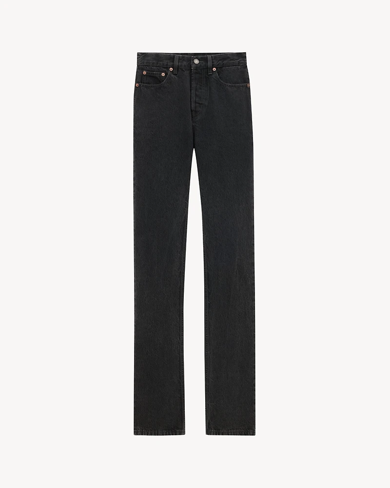 90's slim jeans black rock denim