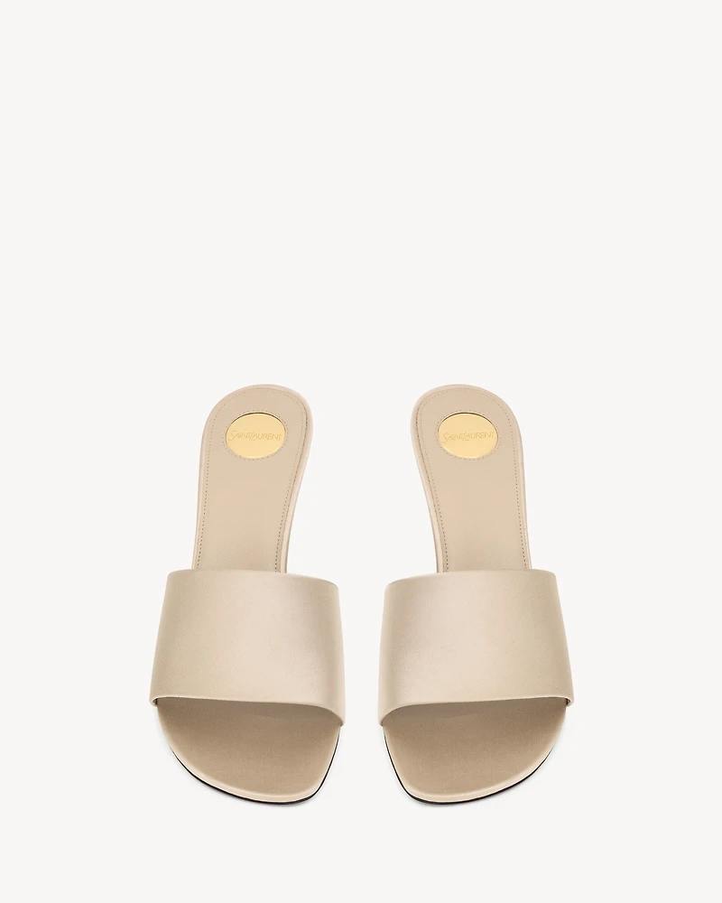 LODGE mules satin crepe