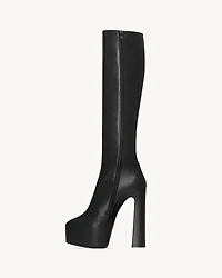 NICO platform boots smooth leather