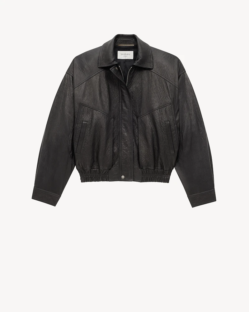 bomber jacket lambskin
