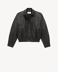 bomber jacket lambskin