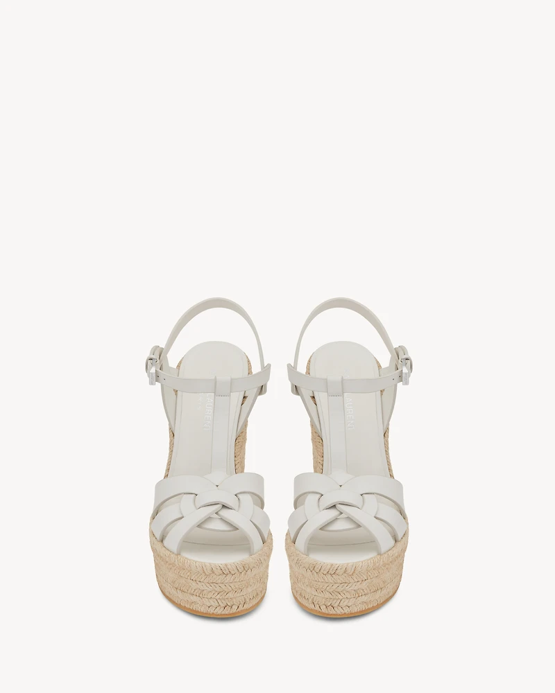 TRIBUTE espadrilles wedge smooth leather