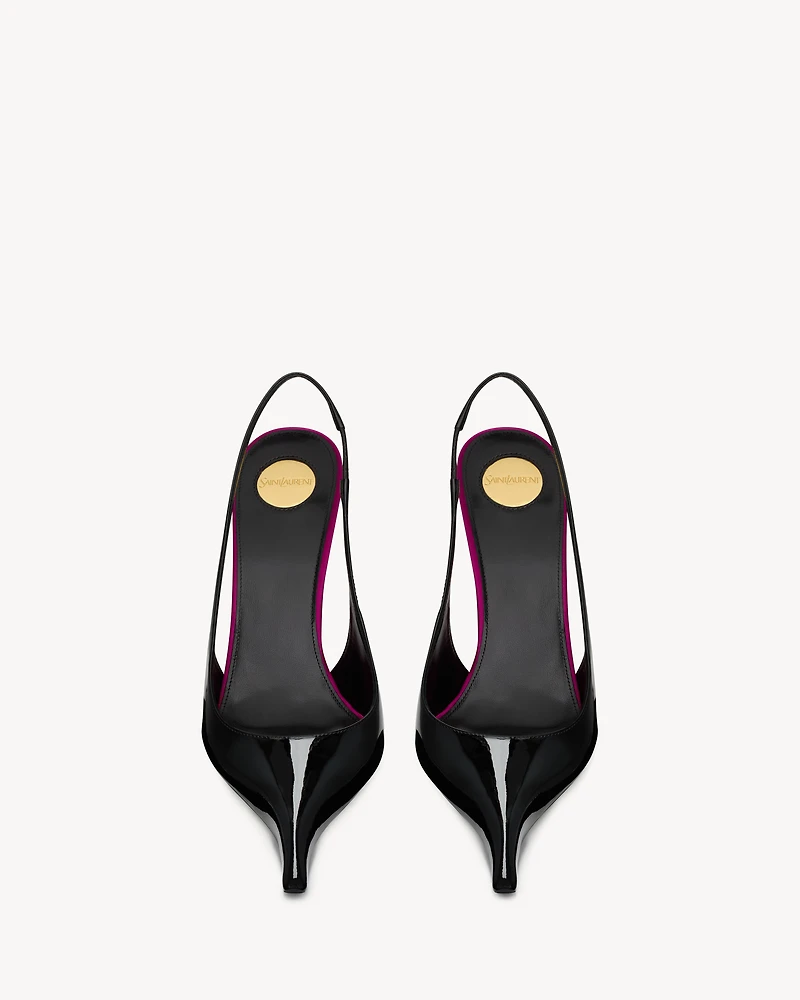 AMALIA slingback pumps patent leather