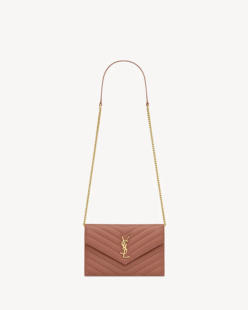 CASSANDRE ENVELOPE CHAIN WALLET IN LAMBSKIN