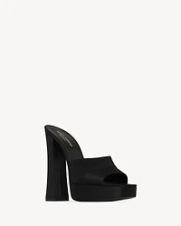 BOOGIE platform mules satin crepe