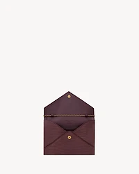 LETTER chain pouch in lizard