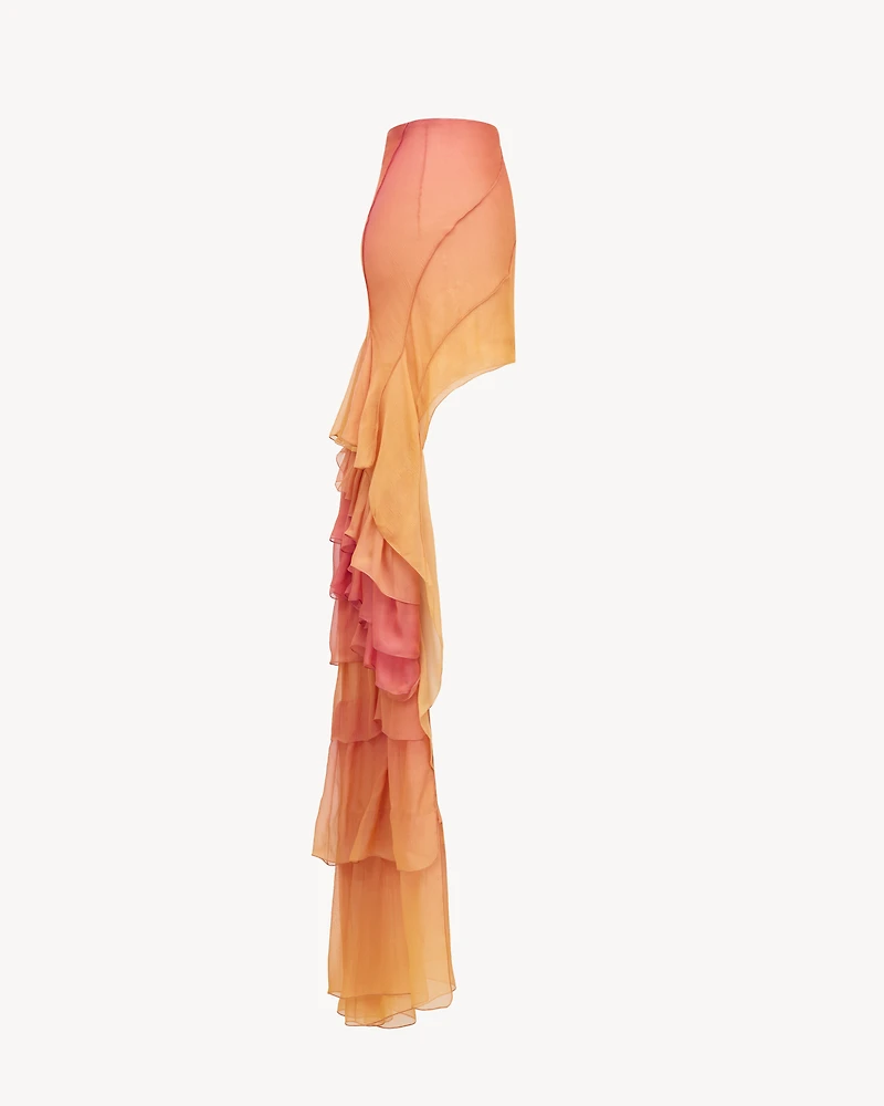 cascade skirt silk muslin