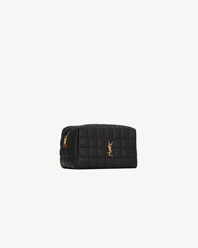 CASSANDRE MATELASSÉ CARRÉ small cosmetic pouch in lambskin