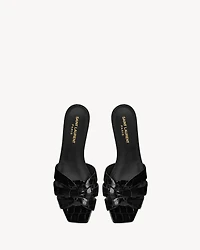 TRIBUTE mules crocodile embossed leather