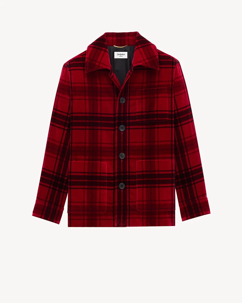 tartan jacket velvet