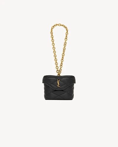 JUNE box bag charm in lambskin