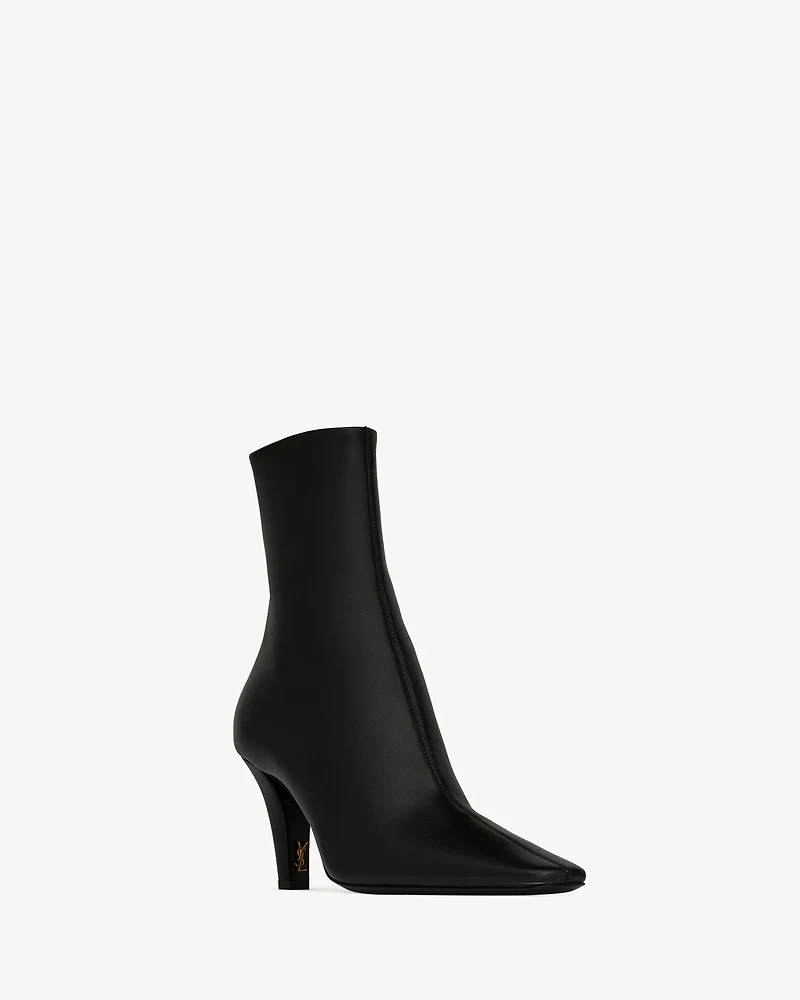 JILL booties smooth leather