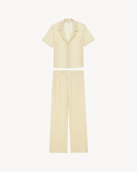 pajama set broderie anglaise and muslin