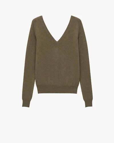 V-neck sweater cashmere