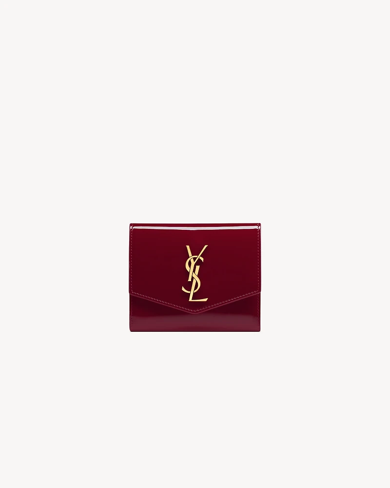 UPTOWN Compact wallet in patent leather