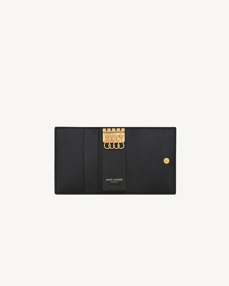 CASSANDRE MATELASSÉ SLIM KEY CASE IN QUILTED LAMBSKIN