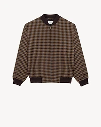 CASSANDRE bomber jacket wool check