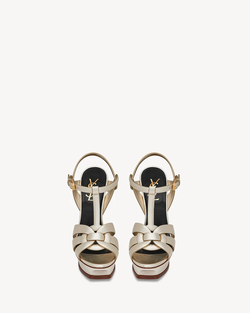 tribute sandals metallic leather