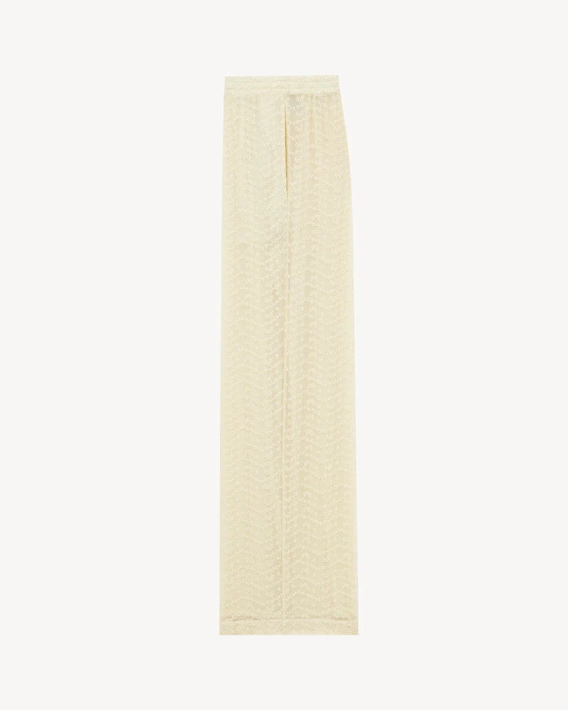 pajama set broderie anglaise and muslin