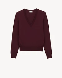 V-neck sweater wool