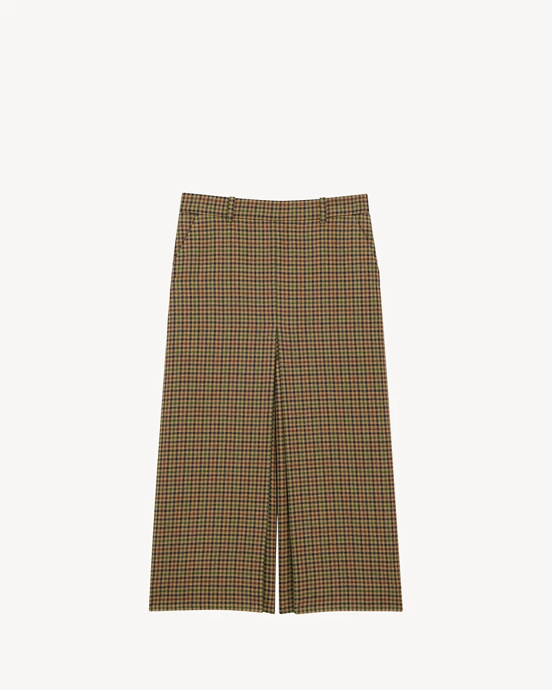 culottes wool check