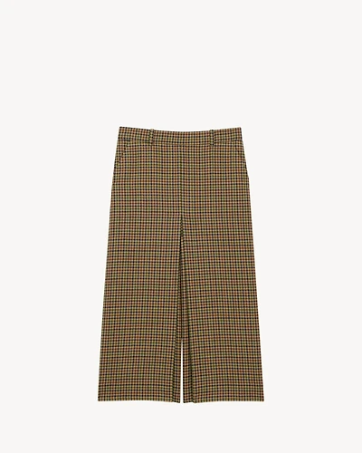 culottes wool check