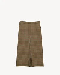 culottes wool check